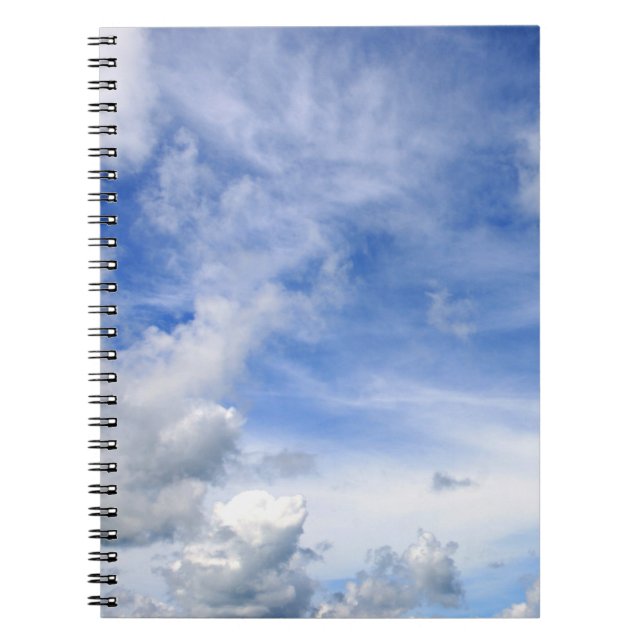 Blue Sky Clouds - Notepad Notebook (Front)
