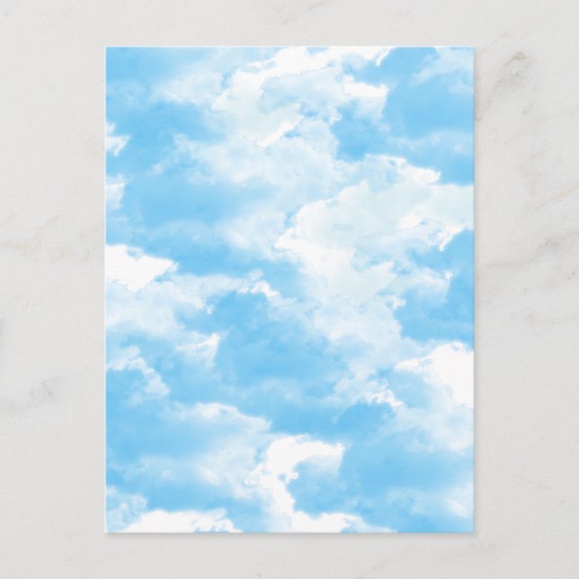 Blue Sky Clouds Postcard (Front)