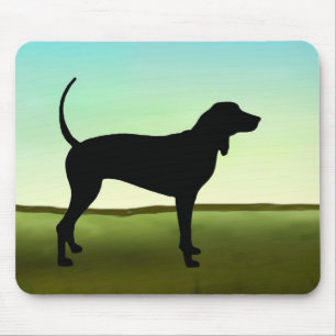 Blue Sky Coonhound Mouse Pad