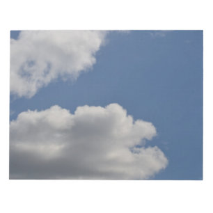 Blue Sky Fluffy Clouds Notepad