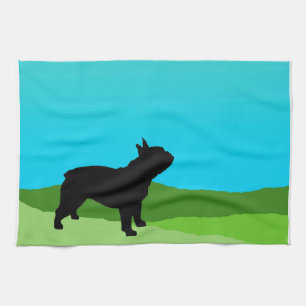 Blue Sky French Bulldog Kitchen Towel