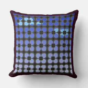 Blue Sky from Figurative Window and Glass Frame Throw Pillow