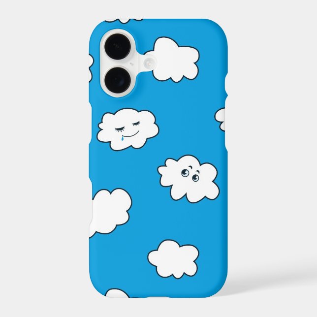 Blue Sky Funny Cartoon Clouds (Back)