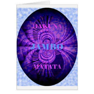 Blue Sky Hakuna Matata Kenya Giraffe Tissé Art C
