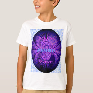 Blue Sky Hakuna Matata Kenya Giraffe Woven Art C T-Shirt