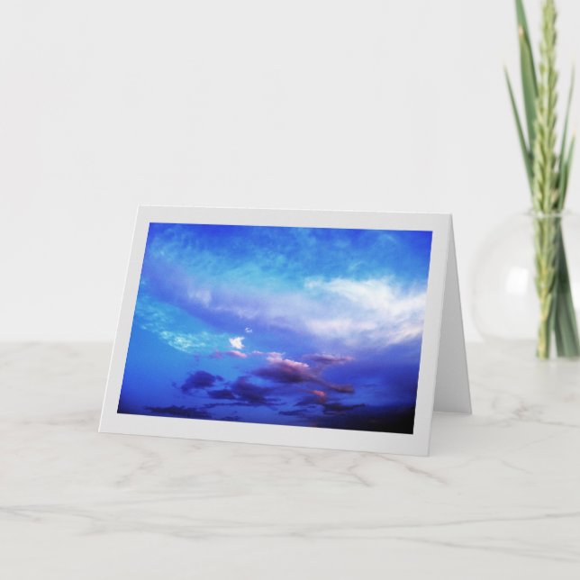 Blue Sky Landscape Photography Art Card (Front)