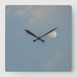 Blue Sky Moon Wall Clock