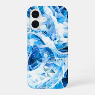 Blue Sky Mosaic Dragon iPhone 16 Case