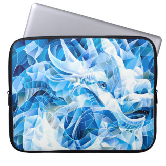 Blue Sky Mosaic Dragon Laptop Sleeve