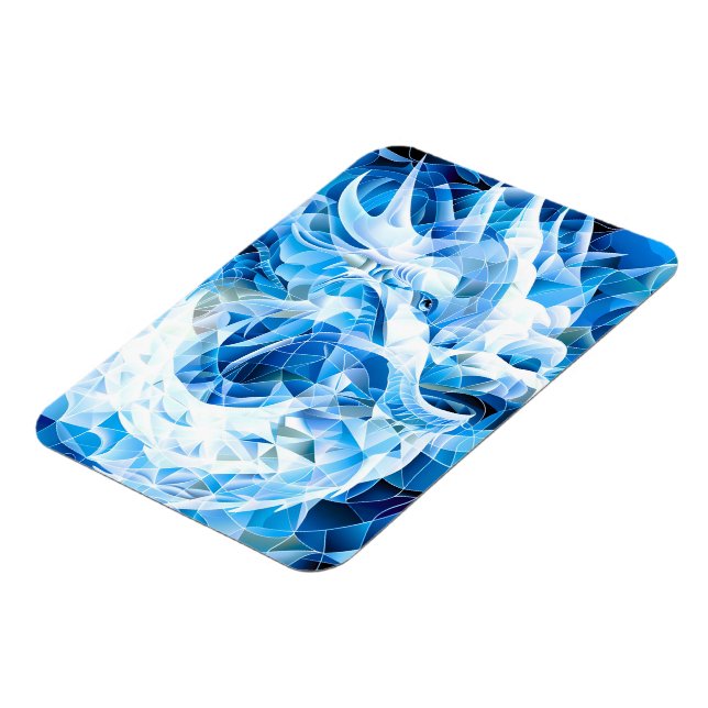 Blue Sky Mosaic Dragon  Magnet (Left Side)
