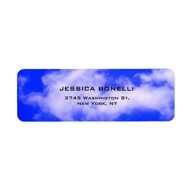 Blue Sky Plain Modern Trendy Minimalist (Front)