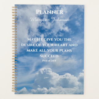 Blue Sky Planner with Bible Verse
