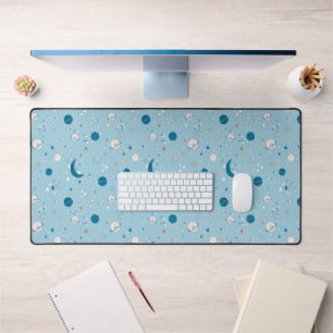 Blue Sky & Space Pattern Desk Mat