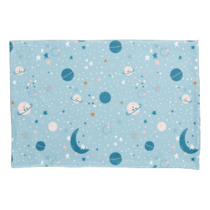 Blue Sky & Space Pattern Pillowcase