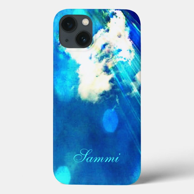 Blue Sky Sparkle iPad Mini Retina Case (Back)