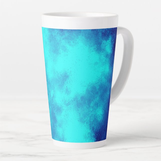blue sky storm cloud  latte mug (Right Angle)