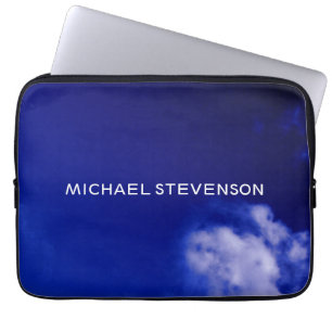 Blue Sky Unique Chic Modern Minimal Laptop Sleeve
