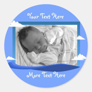 Blue Sky & Water Frame Stickers