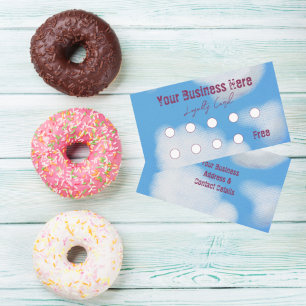 Blue Sky White Cloud Loyalty Card