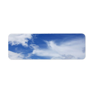 Blue Sky White Clouds Background - Customized