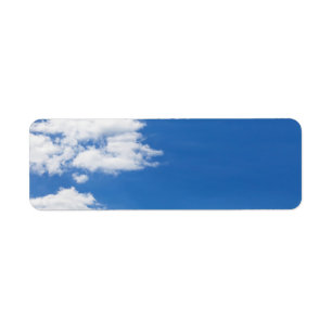Blue Sky White Clouds Background Customized Blank