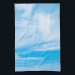 Blue Sky White Clouds Elegant Custom Template Kitchen Towel<br><div class="desc">Blue Sky White Clouds Elegant Custom Template Modern Kitchen Towel.</div>