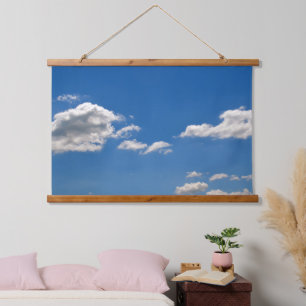 Blue Sky White Clouds Hanging Tapestry