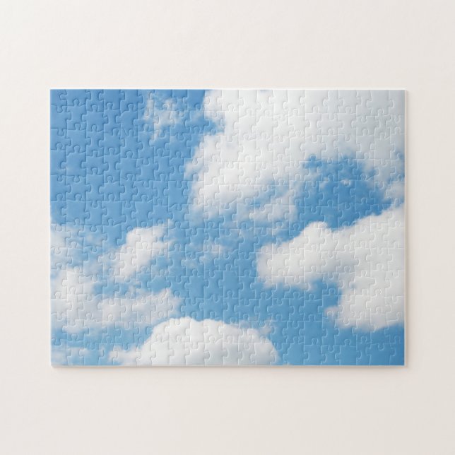Blue Sky White Clouds Jigsaw Puzzle (Horizontal)