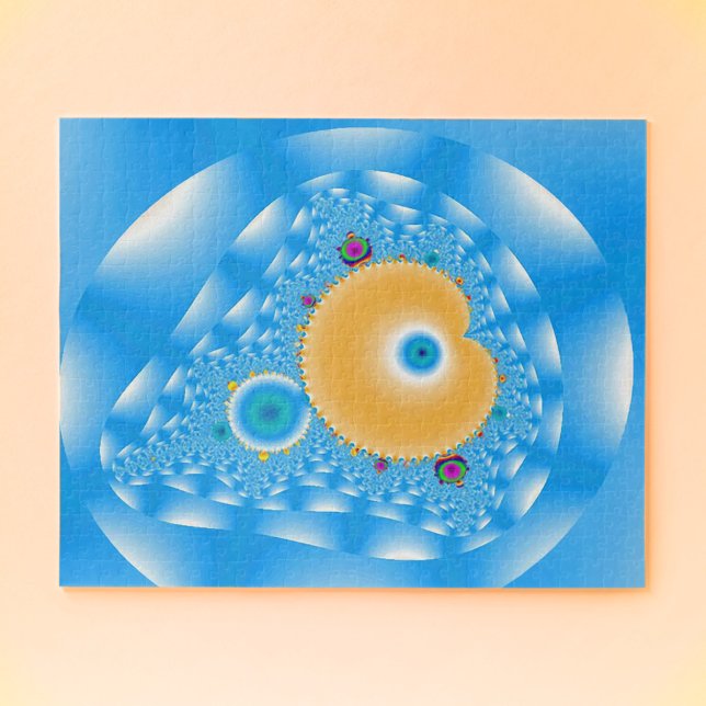 Blue Sky with Clouds and Peach  Jigsaw Puzzle (Creator Uploaded)