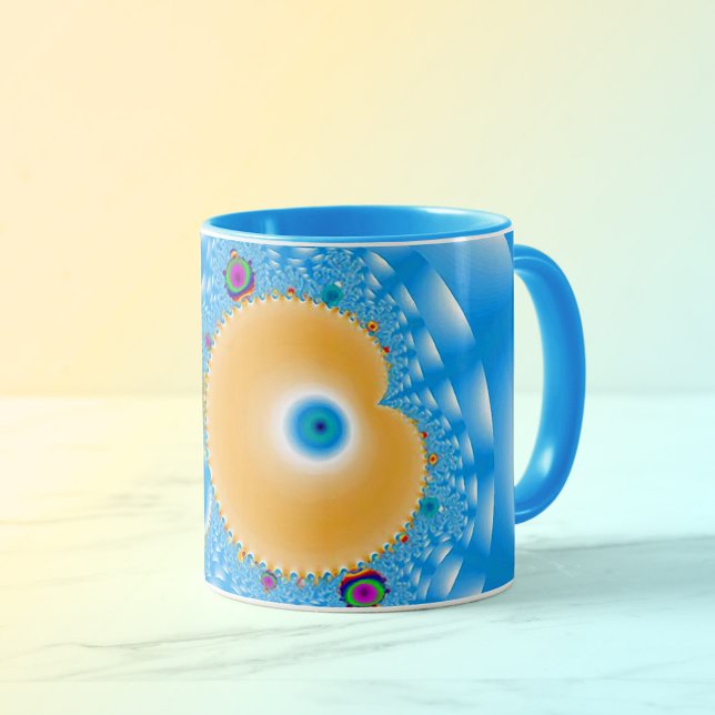 Blue Sky with Clouds and Peach  Mug (Creator Uploaded)