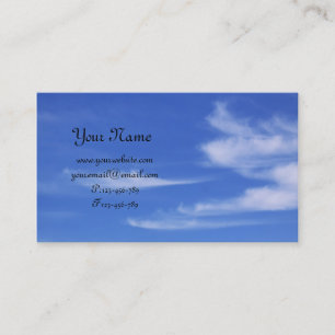 Blue sky with clouds for background business card