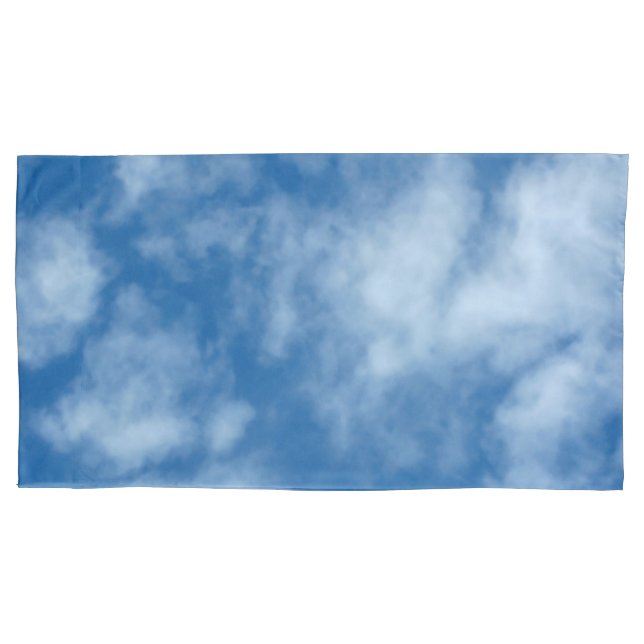 Blue Sky with Clouds Nature Photography Pillowcase (Front)