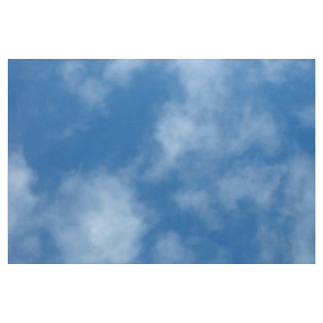 Blue Sky with Clouds Photo Fabric (Fat Quarter)