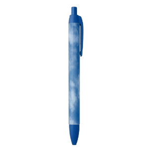 Blue Sky with Clouds Photography Blue Ink Pen