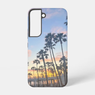 Blue Sky with Pink Clouds Oceanside California Samsung Galaxy Case