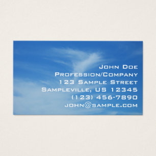 Blue Sky with White Clouds Abstract Nature Photo