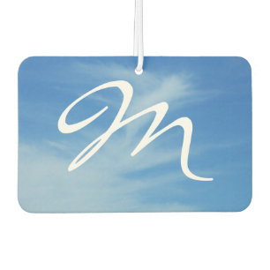 Blue Sky with White Clouds Abstract Nature Photo Air Freshener