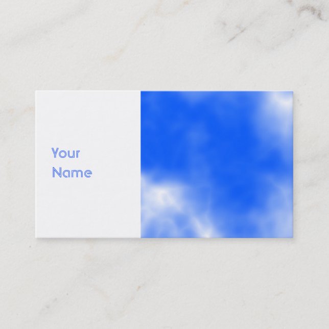 Blue sky with white clouds. business card (Front)