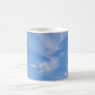 Blue Sky With Wispy Clouds Coffee Mug
