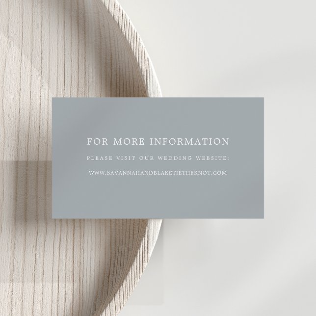 Blue Slate Wedding Website Cards (Creator Uploaded)