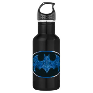 Blue Smoke Bat Symbol 532 Ml Water Bottle