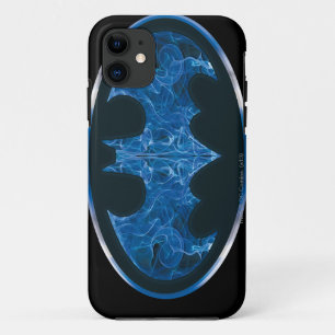 Blue Smoke Bat Symbol iPhone 11 Case
