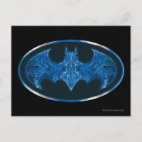 Blue Smoke Bat Symbol