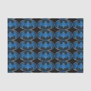 Blue Smoke Bat Symbol Tissue Paper