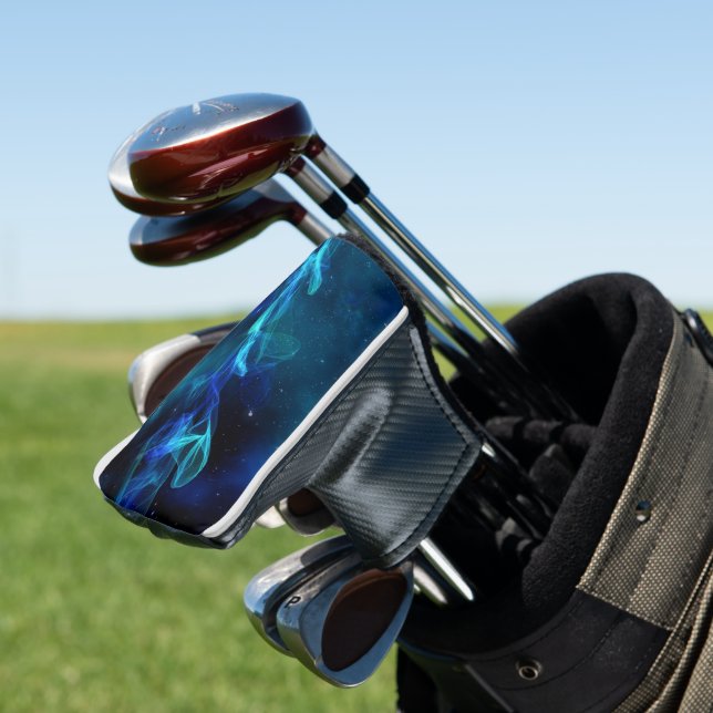 Blue Smoke Golf Head Cover (In Situ)