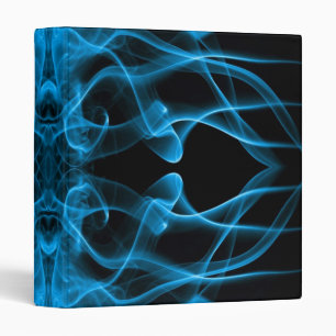 Blue Smoke Symmetrical Minimalist Black Binder