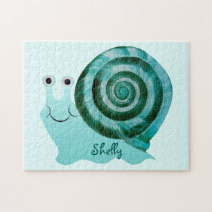 Blue Snail Jigsaw Puzzle
