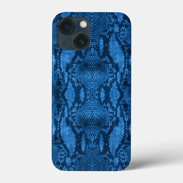 Blue Snake Skin Print  Case-Mate iPhone Case (Back)