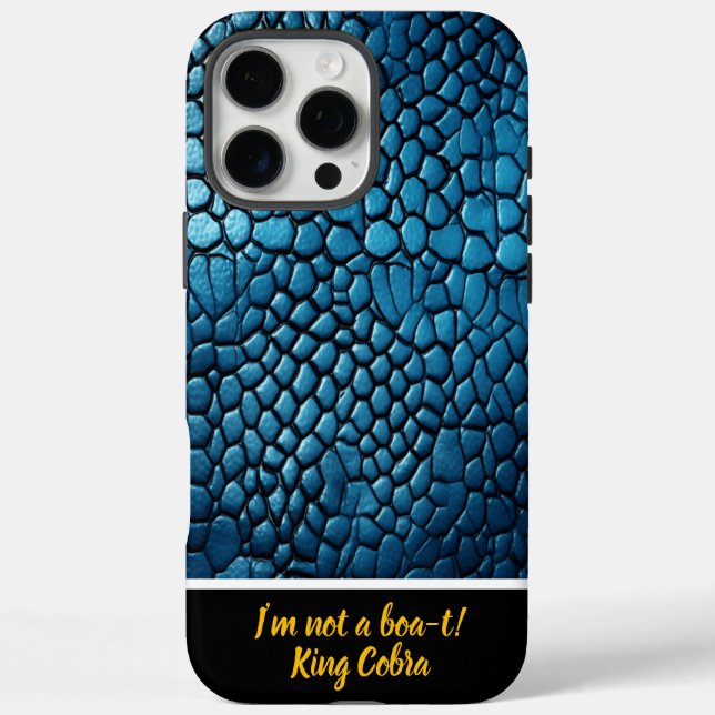 Blue snakeskin pattern in soft light Case-Mate iPhone case (Back)