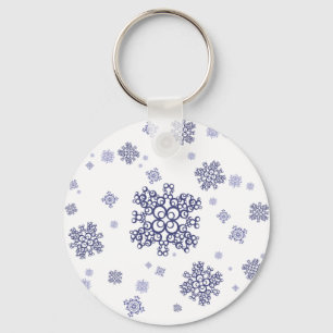 Blue Snow Keychain